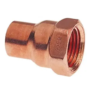 NIBCO 9025050 Adapter, 3/4 x 1 Inch Size, Copper | BU4MRL