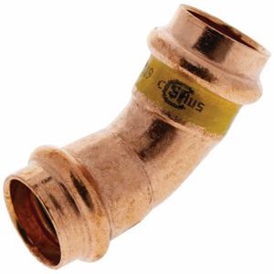 NIBCO 9043100HPC Press Elbows, Copper, Press-Fit x Press-Fit, 1 1/4 x 1 1/4 Inch Copper Tube Size | CP2HGW 787X04