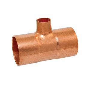 NIBCO 9099551 Solder Pressure Tees, Copper, Cup X Cup X Cup, 1 Inch X 1 Inch X 1/2 Inch Copper Tube Size | CV3TKH 787XL7