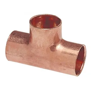 NIBCO 9101800CB Tee, 1-1/2 x 1-1/4 x 3/4 Inch Size, Copper | BU4RWZ