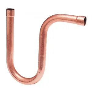 NIBCO 9800110 Suction Line P-Trap, 1/2 Inch Size, Wrot Copper, C Connection | BU4TUG