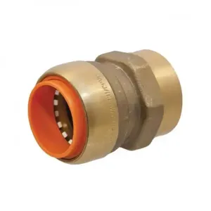 NIBCO B024750PE Adapter, 1/2 x 3/4 Inch Size, Brass | BU4TUX