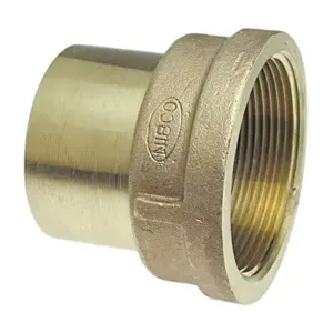 NIBCO B02885L Adapter, 1 x 3/4 Inch Size, Bronze | BU4TVD