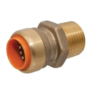 NIBCO B0301412PE Adapter, 1/4 x 1/2 Inch Size, Brass | BU4TQN