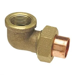 NIBCO B06855L Union Elbow, 1/2 Inch Size, Bronze | BU4TTH