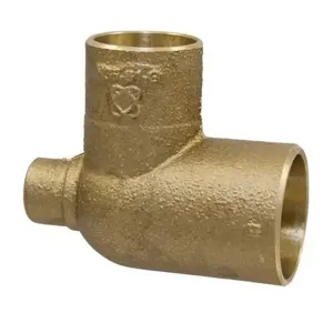 NIBCO B10095L Pipe Tee, 1-1/4 x 1/2 x 1 Inch Size, Bronze | BU4TPL