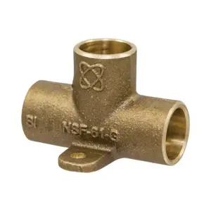 NIBCO B13210L Drop Tee, 1/2 Inch Size, Bronze | BU4TPR