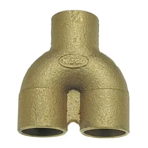 NIBCO B138000 Supply and Return Tee, 1/2 Inch Size, Bronze | BU4PYF