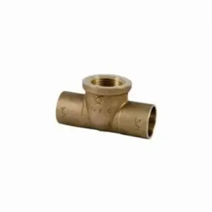 NIBCO B14645L Tee, 1 x 1 x 3/4 Inch Size, Bronze | BU4TPX