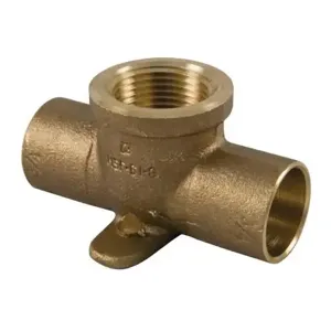 NIBCO B15055L Drop Tee, 3/4 Inch Size, Bronze | BU4TVU