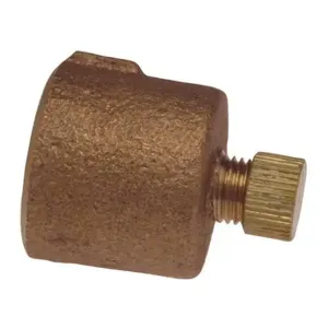 NIBCO B175000 Drain Cap, 1/2 Inch Size, C End Style, Bronze | BU4QFA