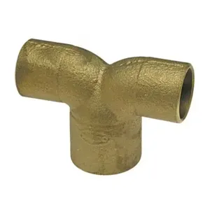 NIBCO B460300 Double Twin Elbow, 1 x 3/4 x 3/4 Inch Size, Bronze | BU4QCL