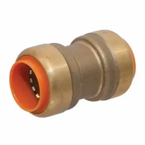 NIBCO B821024PQ Long Diameter Coupling, 2 x 1-1/2 Inch Size, Push End Style, Brass, Import | BU4UAY