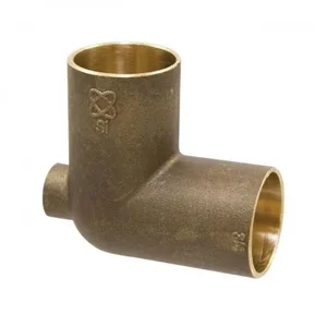 NIBCO B039000 Tee, 1-1/4 x 1/8 x 1-1/4 Inch Size, Bronze | BU4QAD