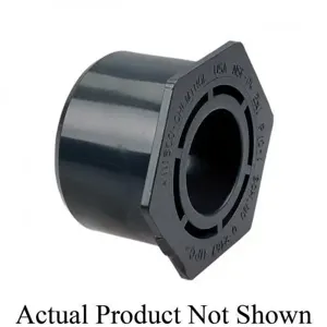 NIBCO CA12600 Flush Reducing Bushing, 2-1/2 x 2 Inch Size, Male Spigot x Socket End Style, PVC | BU4URC