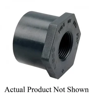 NIBCO CA14600 Flush Reducing Bushing, 3 x 2-1/2 Inch Size, MNPT x FNPT End Style, PVC | BU4UUG