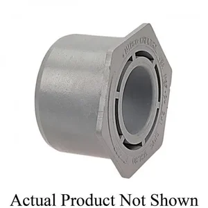 NIBCO CB10990 Flush Reducing Bushing, 1-1/2 x 3/4 Inch Size, Spigot x Socket End Style, CPVC | BU4VJK