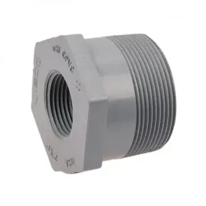 NIBCO CB13450 Flush Reducing Bushing, 1-1/2 x 1-1/4 Inch Size, MNPT x FNPT End Style, CPVC | BU4VNR