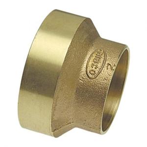 NIBCO E010000 DWV Reducing Coupling, 4 x 3 Inch Size, C End Style, Bronze, Import | BU4QCX