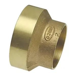 NIBCO E009800 DWV Reducing Coupling, 3 x 2 Inch Size, C End Style, Bronze, Import | BU4QCU