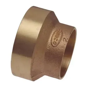 NIBCO E013300 DWV External Reducing Bushing, 3 x 2 Inch Size, Fitting x C End Style, Bronze | BU4QCJ