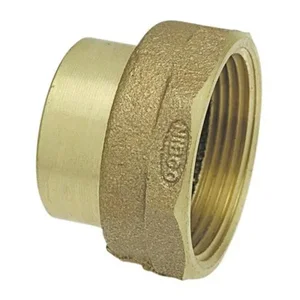 NIBCO E026050 DWV Adapter, 1-1/2 Inch Size, Bronze | BU4QDF