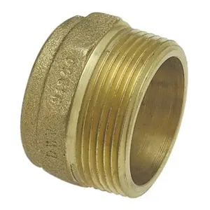 NIBCO E030550 DWV Adapter, 1-1/2 x 2 Inch Size, Bronze | BU4QDV