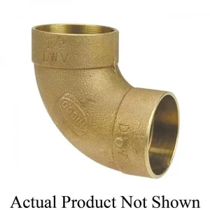 NIBCO E055450 DWV Elbow, 2 x 1-1/2 Inch Size, Bronze | BU4QGF