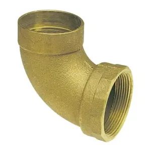 NIBCO E064300 DWV Elbow, 1-1/2 Inch Size, Bronze | BU4QGR