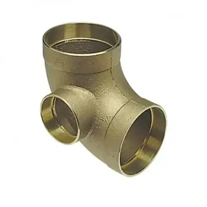 NIBCO E068250 DWV Elbow, 3 x 3 x 2 Inch Size, Bronze | BU4WFZ