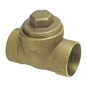 NIBCO E159100 DWV Test Tee With Plug, 2 Inch Size, Bronze | BU4QJE