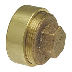 NIBCO E170250 Cleanout With Plug, 2 x 1-1/2 Inch Size, Bronze | BU4NBV