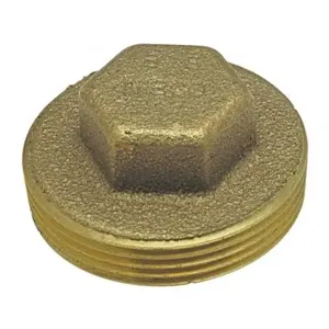 NIBCO E177200 Plug, 1-1/2 Inch Size, MNPT End Style, Bronze, Import | BU4QLU