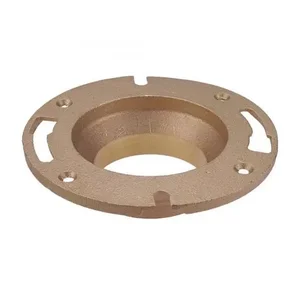 NIBCO E355500 DWV Closet Flange, 6-7/8 Inch Dia., 4 x 3 Inch Size, 1-1/16 Inch Length, Cast Bronze | BU4WGC