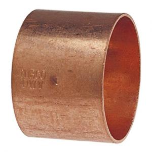 NIBCO H009550 DWV Coupling With Stop, 2 Inch Size, C End Style, Copper | BU4QUQ