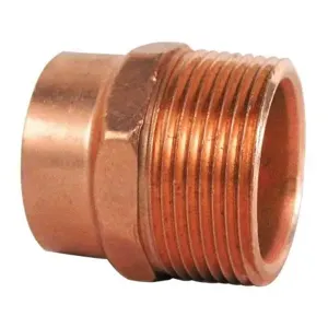 NIBCO H030350 DWV Adapter, 1-1/4 x 1-1/2 Inch Size, Copper | BU4RGY