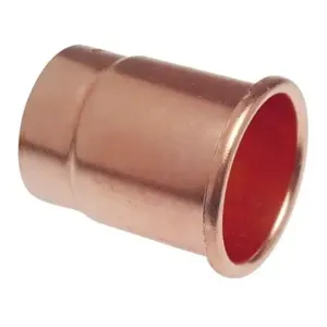 NIBCO H038500 DWV Soil Pipe Adapter, 1-1/2 x 2 Inch Size, Copper | BU4RKQ