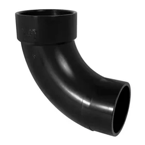 NIBCO I057350 Long Turn DWV Street Elbow, 4 Inch Size, ABS | BU4PCZ