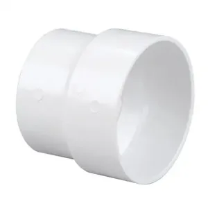 NIBCO K009120 DWV Reducing Sewer and Drain Adapter, 3 x 4 Inch Size, PVC | BU4NJM