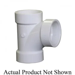 NIBCO K098800 DWV Reducing Sanitary Tee, 3 x 3 x 2 Inch Size, Hub End Style | BU4NTV