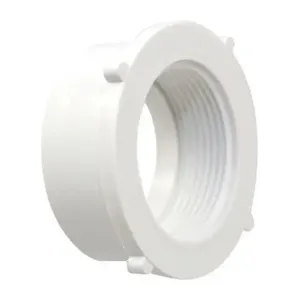 NIBCO K177650 Flush DWV Female Adapter, 3 x 2 Inch Size, PVC | BU4MFN