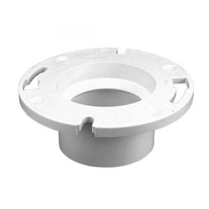 NIBCO K355700 Closet Flange With Pipe Stop, 4 x 3 Inch Size, 2-3/4 Inch Length, PVC | BU4NWU