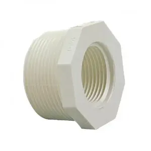 NIBCO L181000 Bushing, 3/4 x 1/2 Inch Size, MNPT x FNPT End Style, PVC | BU4WUY