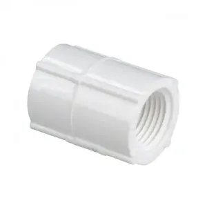 NIBCO L805100 Coupling, 1/2 x 3/8 Inch Size, FNPT End Style, PVC | BU4XCU