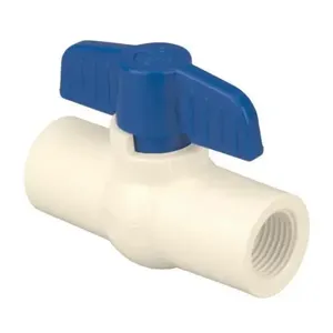 NIBCO MA0013F Ball Valve, 1 Piece, 3 Inch Valve Size, Threaded End Style, PVC Body | BZ7AGK