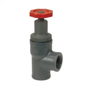 NIBCO MA518A6 Angle Valve, 1/2 Inch Size, Threaded End Style, PVC Body | CB7LEZ