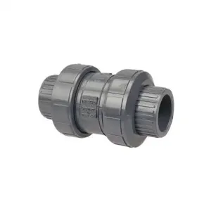 NIBCO MA801UD End Ball Check Valve, 2 Inch Valve Size, Socket x FNPT, PVC Body | CC8HPU