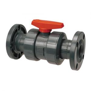 NIBCO MA933AD True Union Ball Valve, 2 Inch Valve Size, Flanged End Style, 150 lb, PVC Body | CA7AWZ