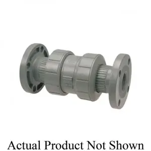 NIBCO MB819AC True Union Ball Check Valve, 1-1/2 Inch Valve Size, Flanged, CPVC Body | CA3JDA