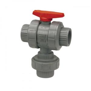 NIBCO MB975A6 Ball Valve, 3 Way, 1/2 Inch Valve Size, FNPT End Style, CPVC Body | CC8ATY
